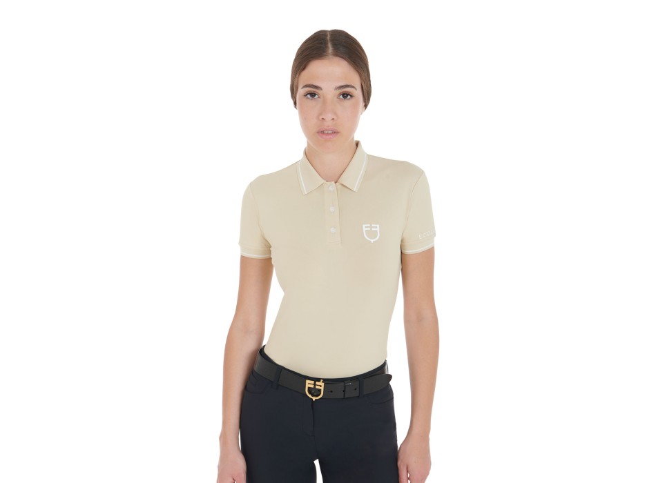 SLIM FIT DAMEN-POLOSHIRT AUS ATMUNGSAKTIVEM STOFF