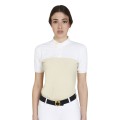 SLIM FIT DAMEN-POLOSHIRT AUS TECHNISCHEM STOFF UND MESH