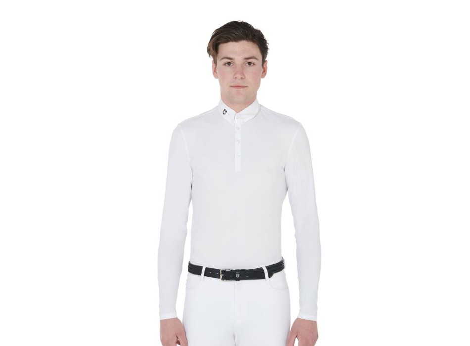 WETTKAMPF-POLOSHIRT FÜR HERREN, LANGARM