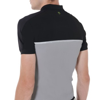 SLIM FIT TRAININGSPOLOSHIRT FÜR HERREN MIT FRONTLOGO