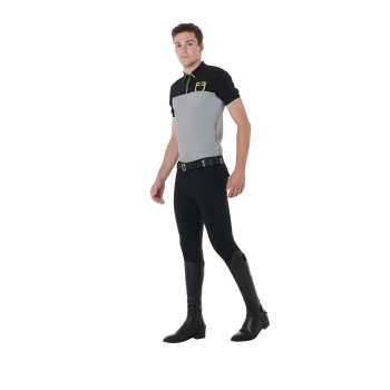 SLIM FIT TRAININGSPOLOSHIRT FÜR HERREN MIT FRONTLOGO