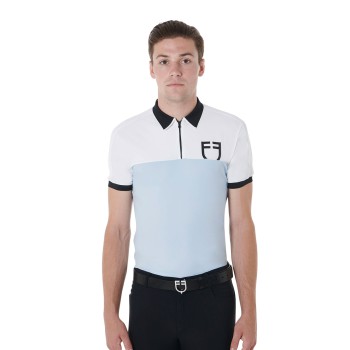 SLIM FIT TRAININGSPOLOSHIRT FÜR HERREN MIT FRONTLOGO