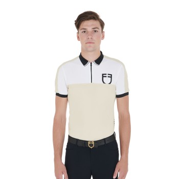 SLIM FIT TRAININGSPOLOSHIRT FÜR HERREN MIT FRONTLOGO