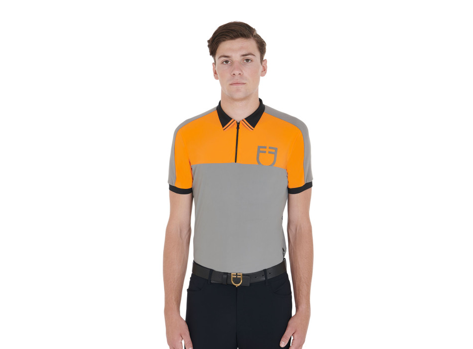 SLIM FIT TRAININGSPOLOSHIRT FÜR HERREN MIT FRONTLOGO promo