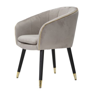 PARIS SESSEL GRAU/GOLD