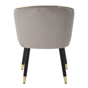 PARIS SESSEL GRAU/GOLD