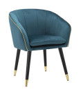 PARIS SESSEL TEAL/GOLD