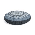 Ashleen Pouf Ø 60 cm grau