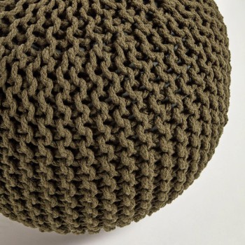 Pouf rotondo Chloe 100% cotone