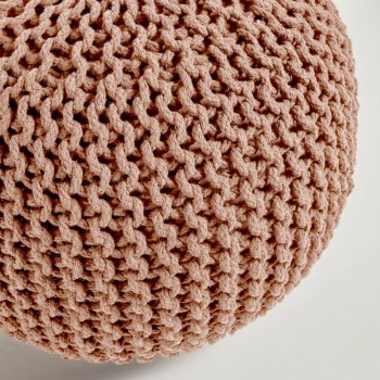 Pouf rotondo Chloe 100% cotone