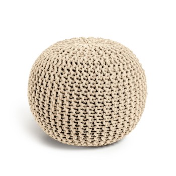 Pouf rotondo Chloe 100% cotone