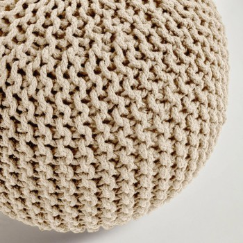 Pouf rotondo Chloe 100% cotone