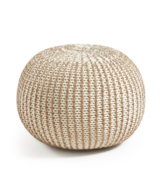 Pouf Shott Ø 45 cm bianco