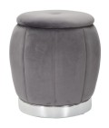 Puff/Container Paris Grau/Silber