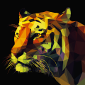 ABSTRACT TIGER G1518 PINTDECOR-Platine