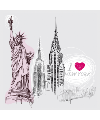 Rahmen I LOVE NEW YORK G1242 PINTDECOR