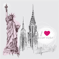 Framework ICH LIEBE NEW YORK G1242 PINTDECOR