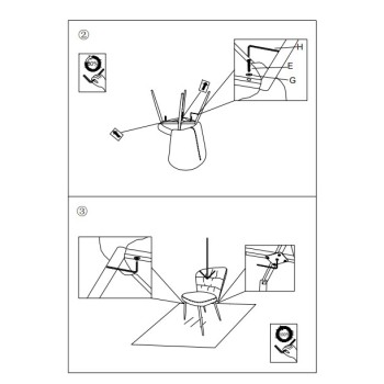 GRAUER LOSANNA-STUHL-SET MIT 2 STÜCK