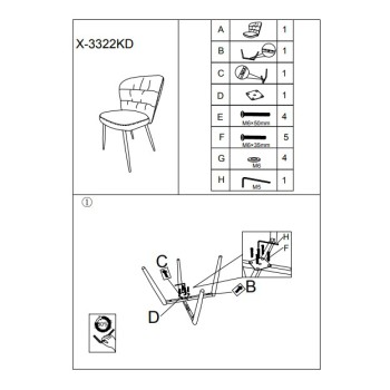 GRAUER LOSANNA-STUHL-SET MIT 2 STÜCK