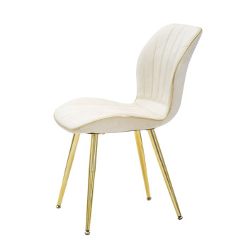 PARIS SPACE CHAIR CREME/GOLD SET 2 STK