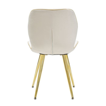 PARIS SPACE CHAIR CREME/GOLD SET 2 STK