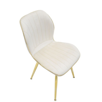 PARIS SPACE CHAIR CREME/GOLD SET 2 STK