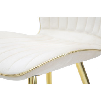 PARIS SPACE CHAIR CREME/GOLD SET 2 STK