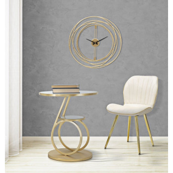 PARIS SPACE CHAIR CREME/GOLD SET 2 STK