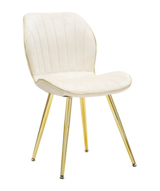 PARIS SPACE CHAIR CREME/GOLD SET 2 STK