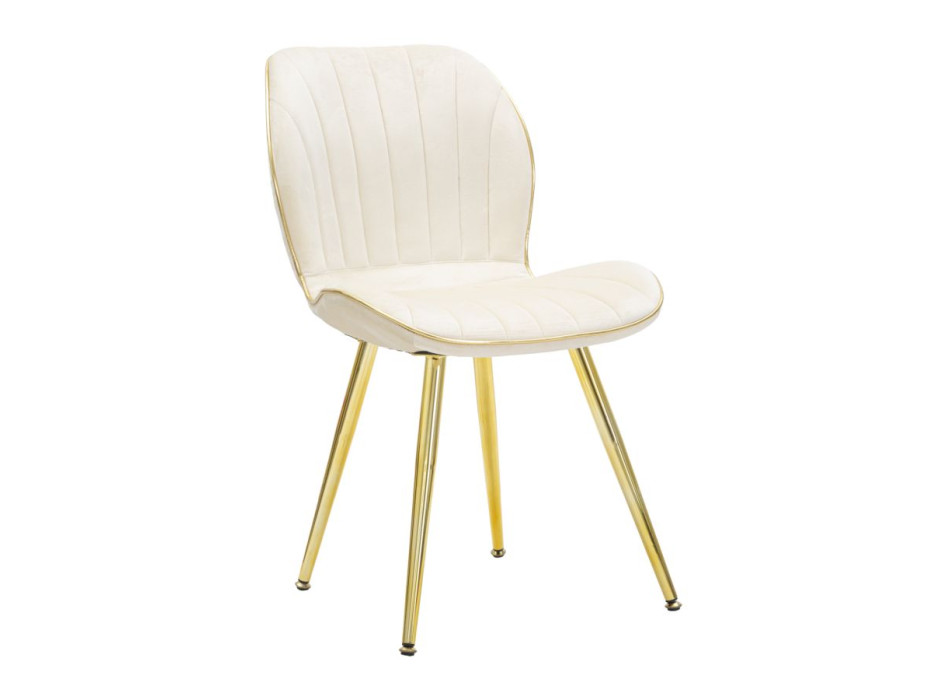 PARIS SPACE CHAIR CREME/GOLD SET 2 STK