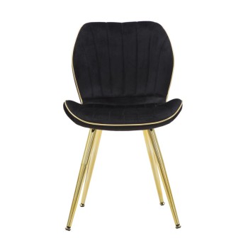 PARIS SPACE CHAIR SCHWARZ/GOLD SET 2 STK