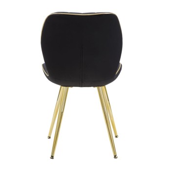 PARIS SPACE CHAIR SCHWARZ/GOLD SET 2 STK