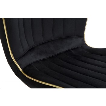 PARIS SPACE CHAIR SCHWARZ/GOLD SET 2 STK