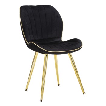 PARIS SPACE CHAIR SCHWARZ/GOLD SET 2 STK