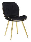 PARIS SPACE CHAIR SCHWARZ/GOLD SET 2 STK