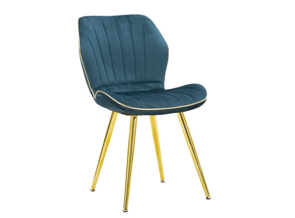 PARIS SPACE CHAIR OTTAN/GOLD SET 2 STK