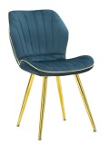 PARIS SPACE TEAL / GOLD STUHL-SET 2-TLG