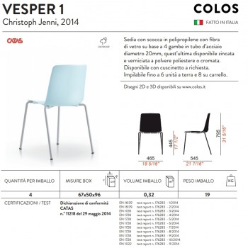 VESPER 1 COLOS-Stuhl