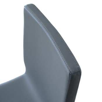 Stühle - Armida Chair Anthrazitfarbene Beine, weißes Kissen 01 (konische Beine)