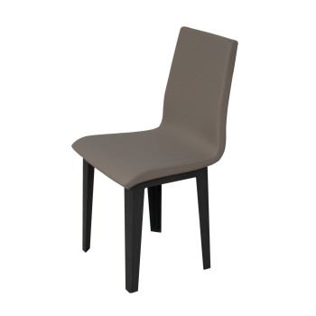 Stühle - Armida Chair Anthrazitfarbene Beine, weißes Kissen 01 (konische Beine)