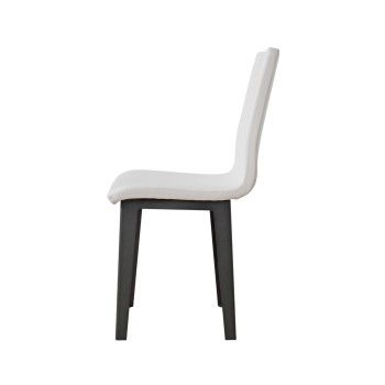 Stühle - Armida Chair Anthrazitfarbene Beine, weißes Kissen 01 (konische Beine)