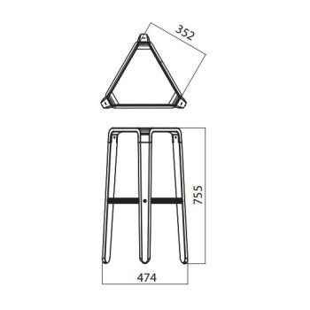 Picapau Infiniti Hoher Hocker