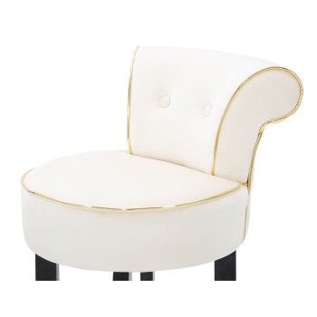 LUXUSBARHOCKER IN CREME