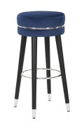 BARHOCKER PARIS BLAU/SILBER