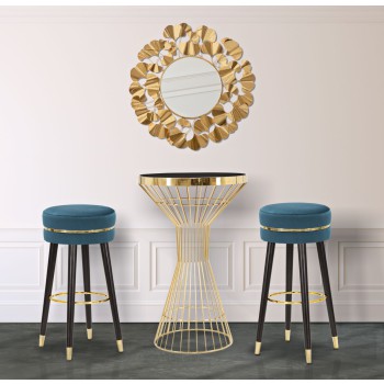 PARIS TEAL/GOLD BARHOCKER