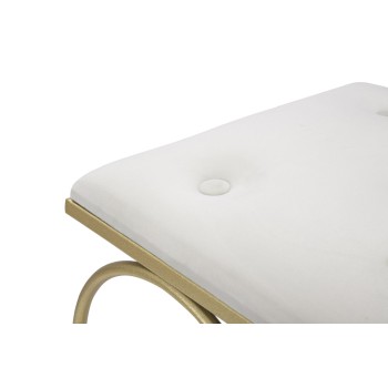 HOCKER IN CREME-HERZ