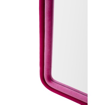 Wandspiegel aus Samt in Fuchsia von Cloe