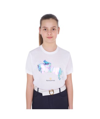 SLIM FIT T-SHIRT FÜR MÄDCHEN MIT JUMP-PRINT