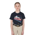 SLIM FIT T-SHIRT FÜR MÄDCHEN MIT BUNTEM JUMP-PRINT