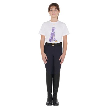 SLIM FIT KINDER-T-SHIRT MIT RITTER-PRINT